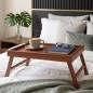 Plateau de Lit Pliable en Bois 40×30 cm