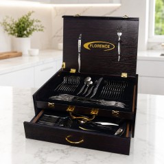 Coffret Ménagère 72 Pièces en Acier Inoxydable -  Florence