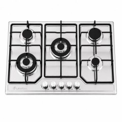 Plaque de Cuisson à Gaz 5 Feux Inox - Lexical LGS-2854