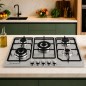 Plaque de Cuisson à Gaz 5 Feux Inox - Lexical LGS-2854
