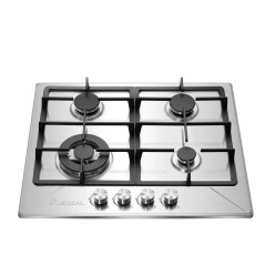 Plaque de Cuisson à Gaz 4 Feux Inox - Lexical LGS-2844