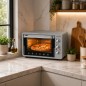 Four Électrique 36L 1600W avec Tournebroche - Lexical LOV-2938 Gris Four Électrique 36L 1600W avec Tournebroche - Lexical LOV-2938 Gris