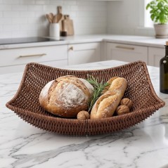 Corbeille de Rangement en Fibre Tressée 32 x 31 cm