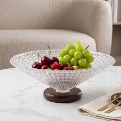 Coupe à Fruits en Verre sur Pied 25 cm