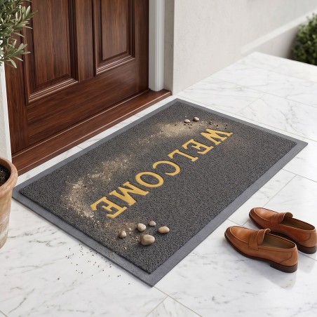 Tapis d’Entrée Welcome en Fibre Synthétique
