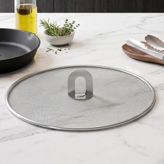 Couvercle Rond en Acier Inoxydable 33 cm