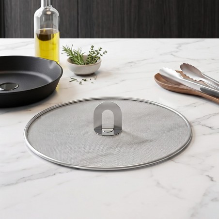 Couvercle Rond en Acier Inoxydable 29 cm