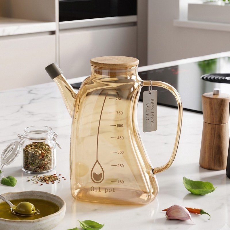 Huilier en Verre avec Bec Verseur 250 ml Huilier en Verre avec Bec Verseur 250 ml