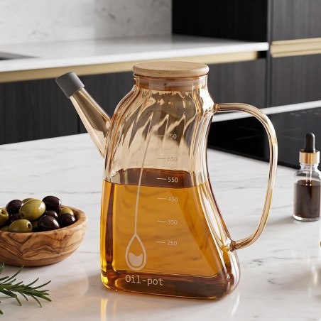 Huilier en Verre avec Bec Verseur 750 ml