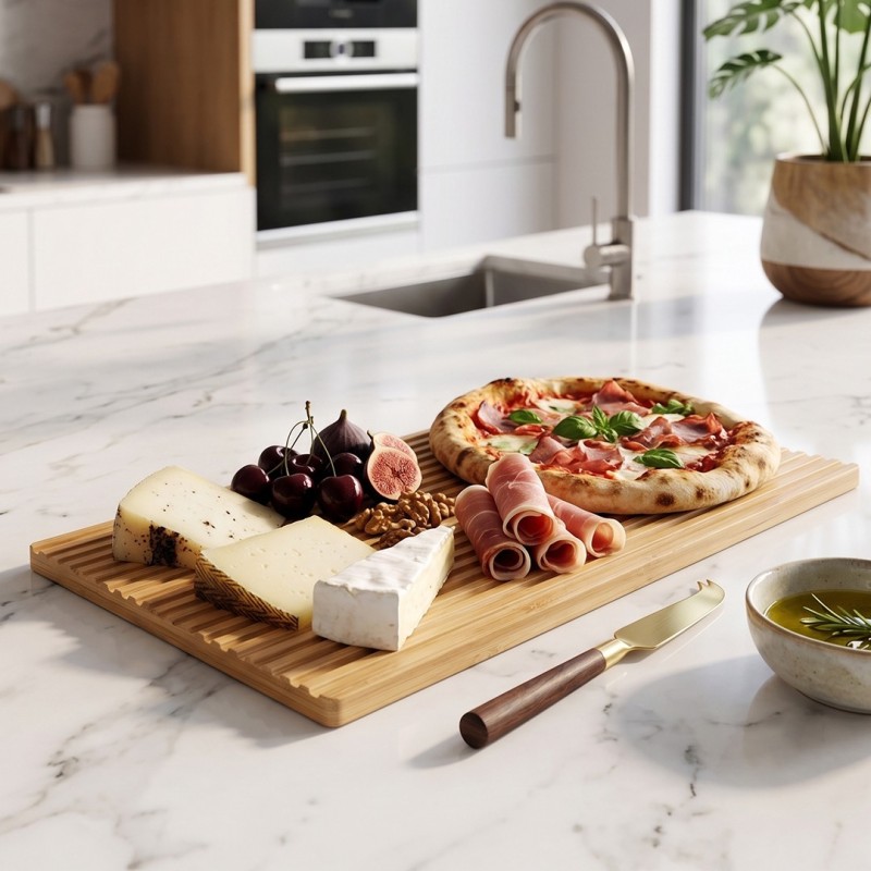 Planche de Service Rectangulaire en Bambou 39 x 20 cm