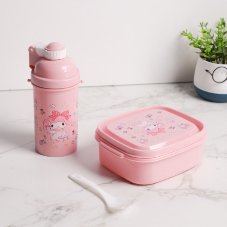 Set Lunch Box & Gourde Enfant Rose