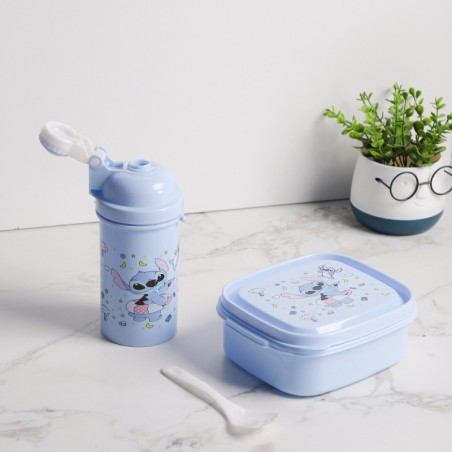 Set Lunch Box & Gourde Enfant Bleu Violet