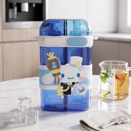 Gourde d'eau Double Compartiment avec Sangle