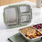 Lunch Box avec Compartiments Inox Vert