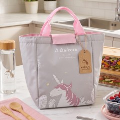 Sac Isotherme Licorne avec Poignées Rose