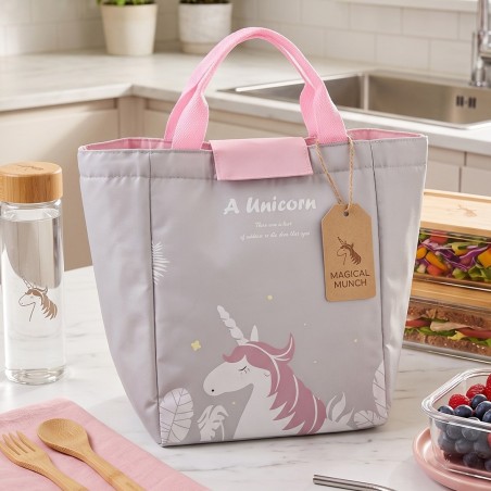 Sac Isotherme Licorne avec Poignées Rose
