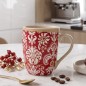 Mug en Céramique à Motifs Marron