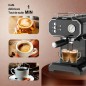 Machine à Café Expresso 3en1 RAF R.104B 2L 850W - Noir