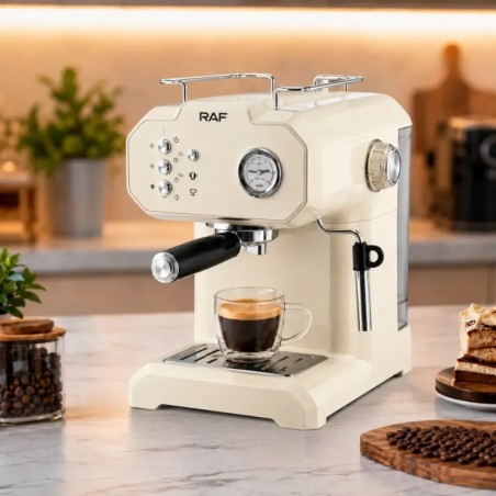 Machine à Café Expresso 3en1 RAF R.104W 2L 850W - Beige
