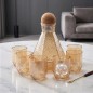 Service à Eau 7 Pièces en Verre Texturé Service à Eau 7 Pièces en Verre Texturé