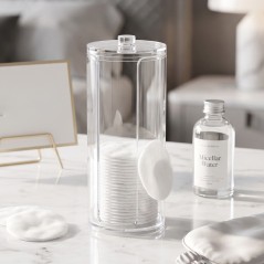 Distributeur de Cotons Démaquillants en Plastique
