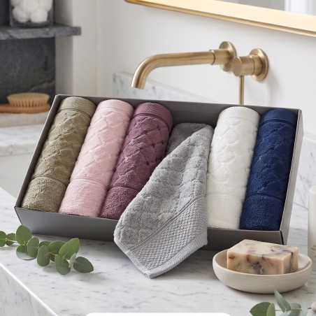 Lot de 6 Serviettes Intimes en Coton