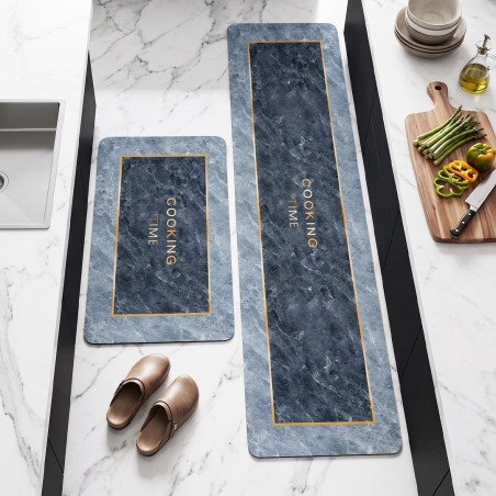 Set de 2 Tapis de Cuisine Antidérapants