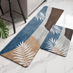 Set de 2 Tapis de Cuisine Antidérapants