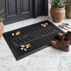 Tapis d’Entrée Welcome Grand Modèle en Caoutchouc