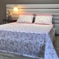 Cache-Couette 2 Places 100% Coton 230 x 240 cm avec 2 Taies