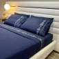 Parure de Lit Brodée 2 Places avec 2 Taies
