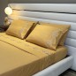 Parure de Lit Brodée 2 Places avec 2 Taies