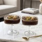Coupes à Dessert en Verre sur Pied - 2 Pièces