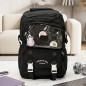 Sac à Dos Scolaire Multi-Poches Noir