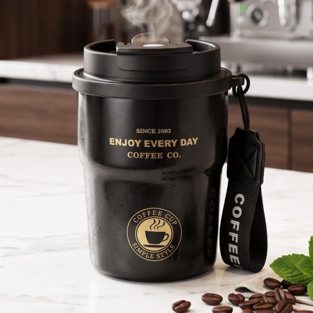 Thermos Mug 300 ml avec Dragonne Noir