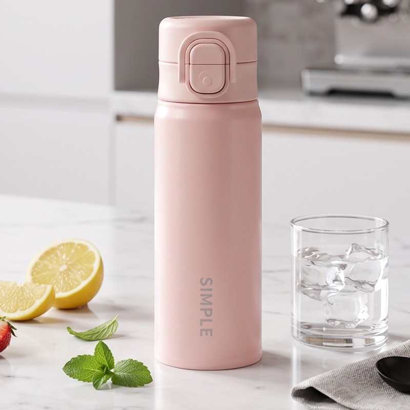 Thermos 500 ml Rose en acier inoxydable Thermos 500 ml Rose en acier inoxydable