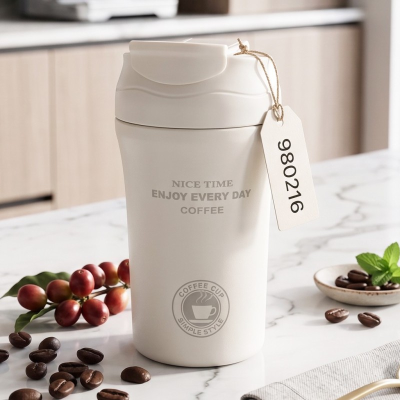 Thermos Mug 500 ml avec Couvercle Blanc Thermos Mug 500 ml avec Couvercle Blanc