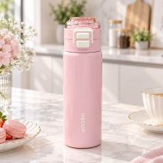 Thermos 500 ml avec Couvercle Verrouillable Rose