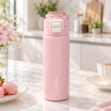 Thermos 500 ml avec Couvercle Verrouillable Rose