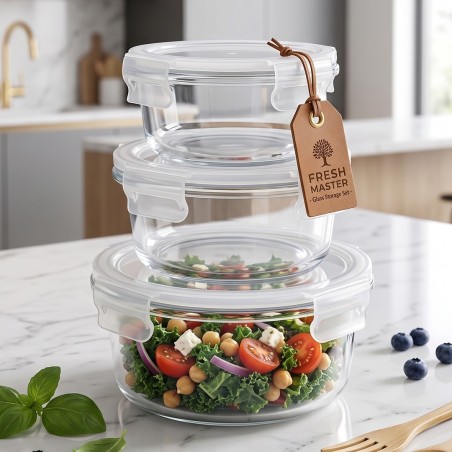 Boîte de Conservation Alimentaire en Verre Frigoverre