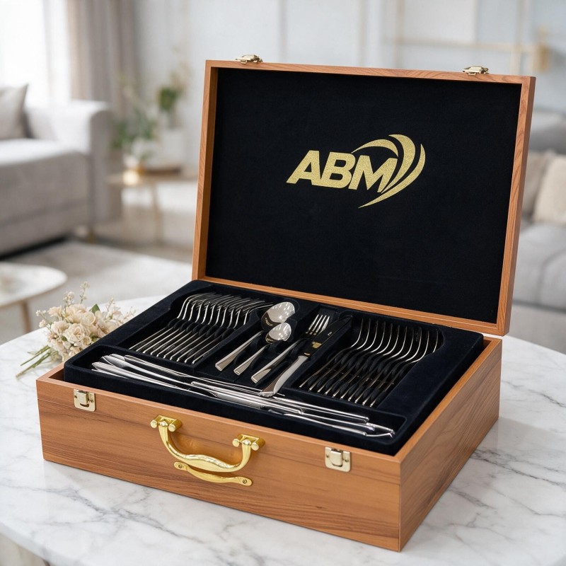 Coffret Ménagère 72 pièces en inox 18/10 - ABM Coffret Ménagère 72 pièces en inox 18/10 - ABM