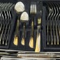 Coffret Ménagère 72 pièces en inox 18/10 Gold - ABM