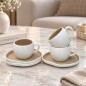 Service à café au lait 12 pièces en porcelaine Service à café au lait 12 pièces en porcelaine