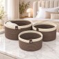 Set de 3 Paniers de Rangement Tressés