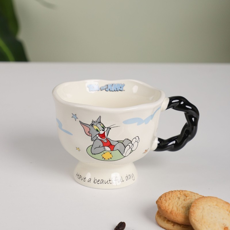 Tasse à Café en Céramique Tom & Jerry Noir Tasse à Café en Céramique Tom & Jerry Noir