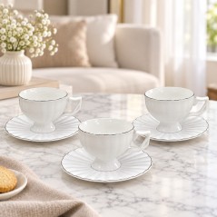 Service à Café en Porcelaine 12 Pièces