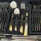 Coffret Ménagère 72 pièces en inox 18/10 Gold - ABM Coffret Ménagère 72 pièces en inox 18/10 Gold - ABM