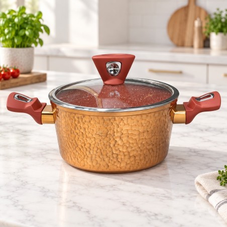 Faitout 26 cm en Granite Effet Cuivré - Sizar