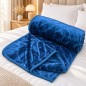 Dafaya en Polaire Microfibre 220 x 240 cm – Bleu Marine
