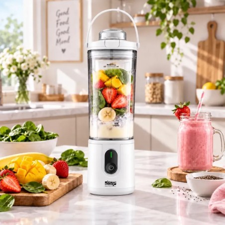 Mini Blender Rechargeable 110W 400 ml Blanc - DSP KJ2206